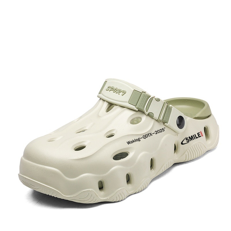 Piiriülesed auguga kingad meeste suvised spordirõivad väljaheidete tunne Baotou sussid libisemiskindlad paksu tallaga sandaalid juuste põlvkond