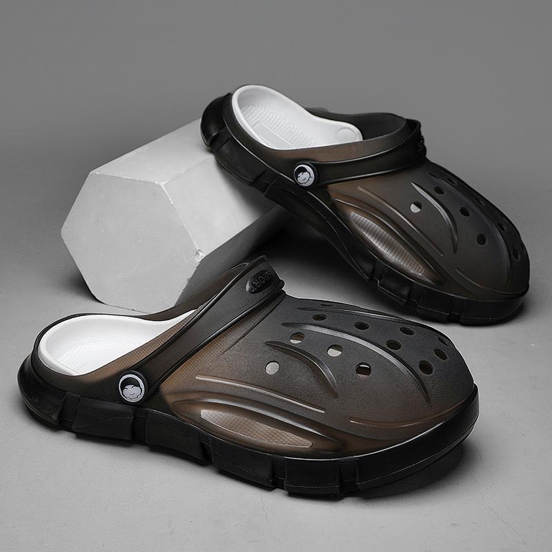 Šlepetės Vyriški bateliai su skylutėmis Vasaros Naujos Mados Sandalai Dvejopos Tikslinės Universalios Sodo Bateliai Paplūdimio Sandalai Vyriška Mada