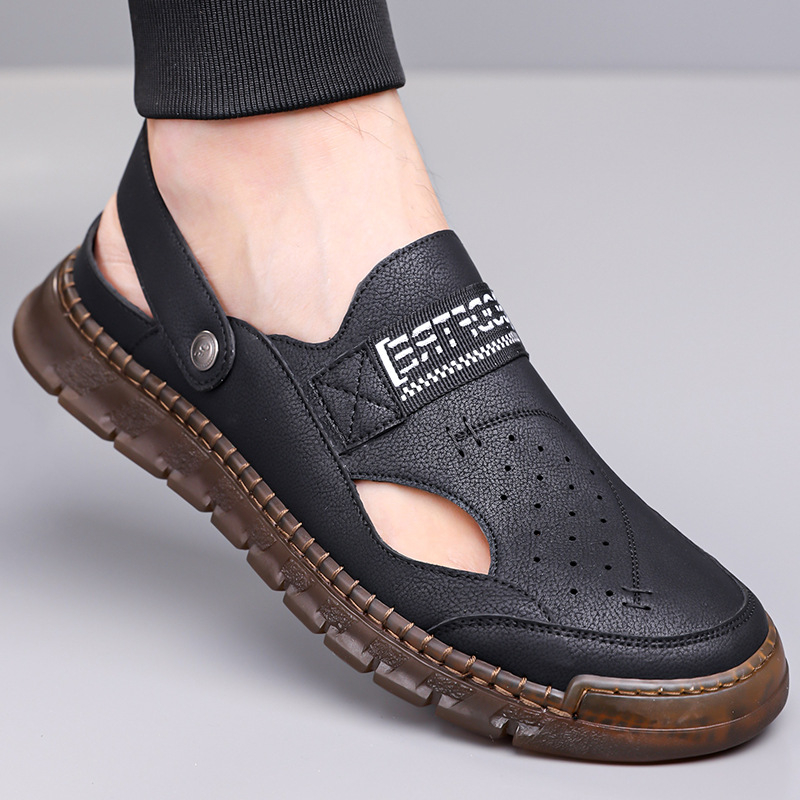 2025 m. rankų darbo, didelio dydžio, 48 dydžio vyriški sandalai, nauji, vyriški lauko laisvalaikio paplūdimio bateliai, 606, dideli.