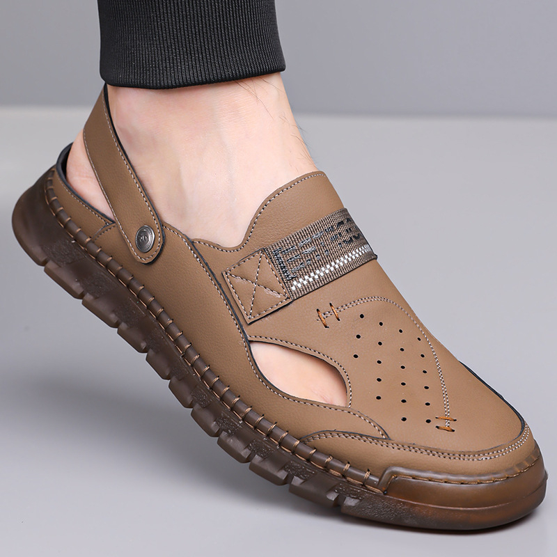 2025 m. rankų darbo, didelio dydžio, 48 dydžio vyriški sandalai, nauji, vyriški lauko laisvalaikio paplūdimio bateliai, 606, dideli.