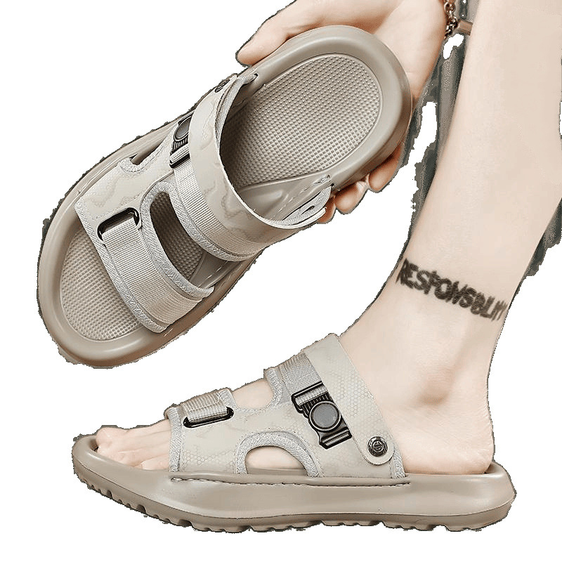 Sandale din microfibră, pantofi de plajă, ușoare, în carouri, respirabile, unisex, casual, pentru mers pe jos