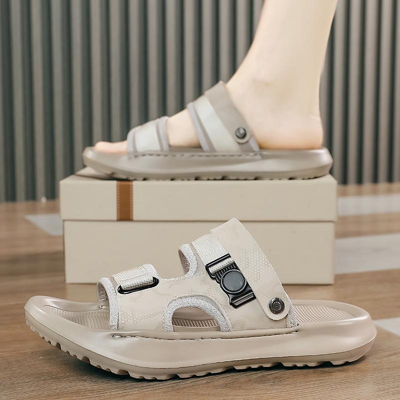 Sandale din microfibră, pantofi de plajă, ușoare, în carouri, respirabile, unisex, casual, pentru mers pe jos