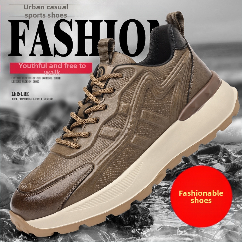 Pánske topánky Cross-border 2025 Spring Explosions Casual Joker Pánske outdoorové topánky Torre s hrubou podrážkou v britskom štýle Vintage
