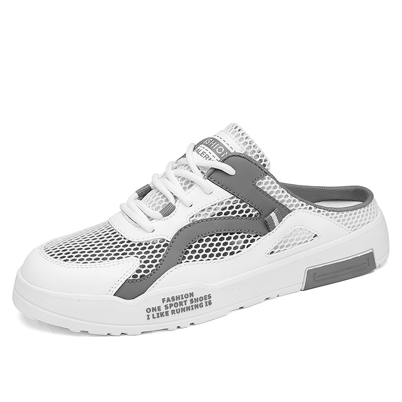 Suvised meeste kinnise ninaga sussid, piiriülesed suured õõnsad hingavad võrgust tossud, madala säärega trendikad spordijalatsid