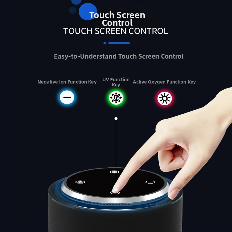 Figo 8-мо поколение интелигентен пречиствател на въздух за кола и друга стерилизация с отрицателни йони и озон, отстраняване на прах, кислороден бар за кола с формалдехид
