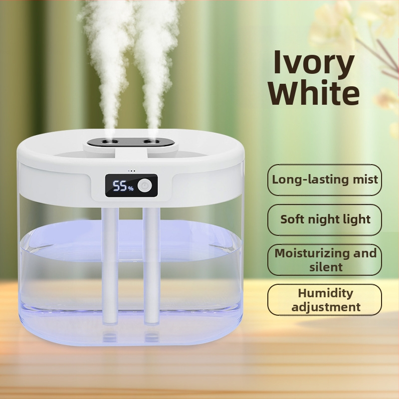 Cezhraničný nový zvlhčovač vzduchu s dvojitým prúdom, veľkokapacitný, domáci tichý zvlhčovač vzduchu, plniaci sprej s USB linkou, nočné svetlo, zvlhčovač vzduchu
