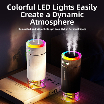 Νέος υγραντήρας εσωτερικού χώρου, υπνοδωματίου, αυτοκινήτου, μικρός ενυδατικός ψεκασμός, διπλός ψεκασμός, απλός USB, αθόρυβος ατμοσφαιρικός φωτισμός