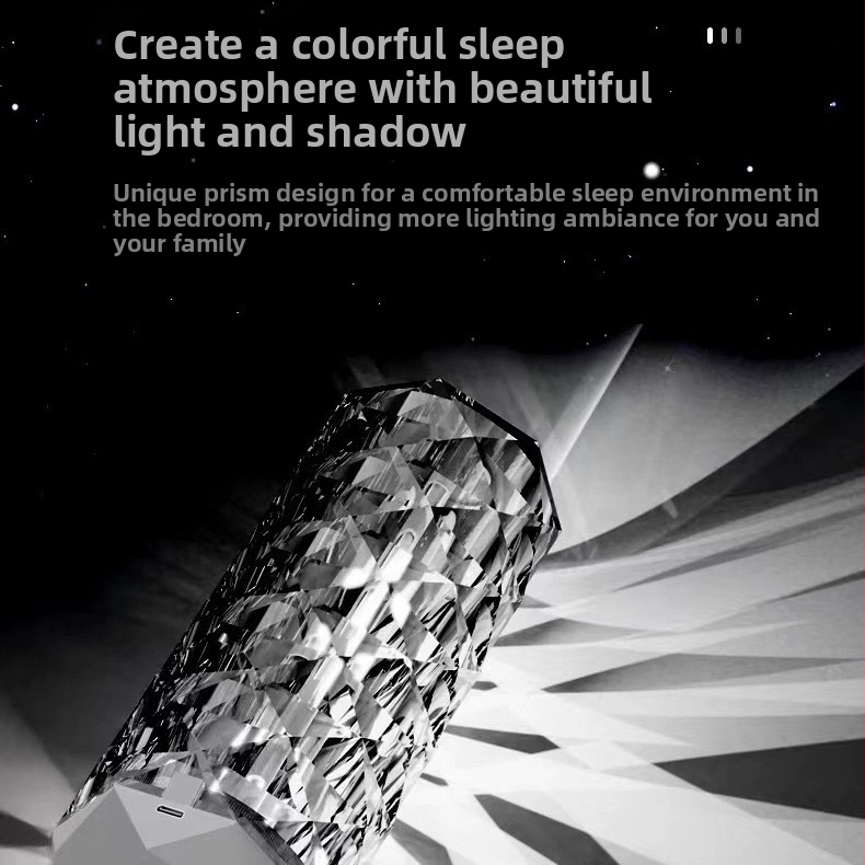 Cezhraničný krištáľový zvlhčovač RGB meniaci farbu farebný zvlhčovač domáci stolný veľkokapacitný čistič vzduchu veľkoobchod