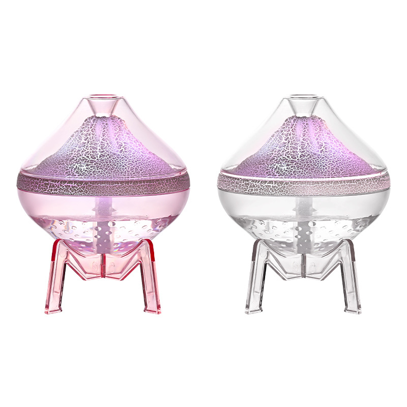 Nou desktop simulare vulcan atmosferă lampă umidificator trosnit colorat Marquee lumină acasă spray silențios