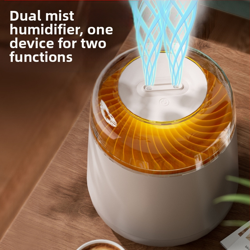 Simulácia zvlhčovača sopky, farebná atmosféra, lampa 2,5 l, veľká kapacita, veľký rozprašovač, dvojitý rozprašovač, domáci zvlhčovač