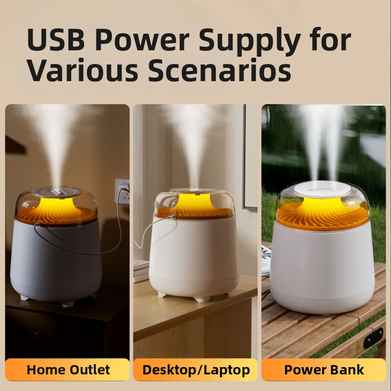 Simulácia zvlhčovača sopky, farebná atmosféra, lampa 2,5 l, veľká kapacita, veľký rozprašovač, dvojitý rozprašovač, domáci zvlhčovač