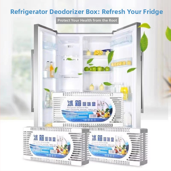 Frigider deodorant de uz casnic cutie purificatoare deodorant puternic nano minerale cristal carbon activ dehumidificare cutie congelator deodorizare