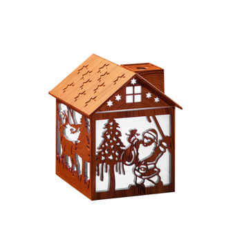 Νέος υγραντήρας χριστουγεννιάτικου στοιχείου, χριστουγεννιάτικο δέντρο, χριστουγεννιάτικη καμπίνα, απαλό και λαμπερό πολύχρωμο υγραντήρα φωτός