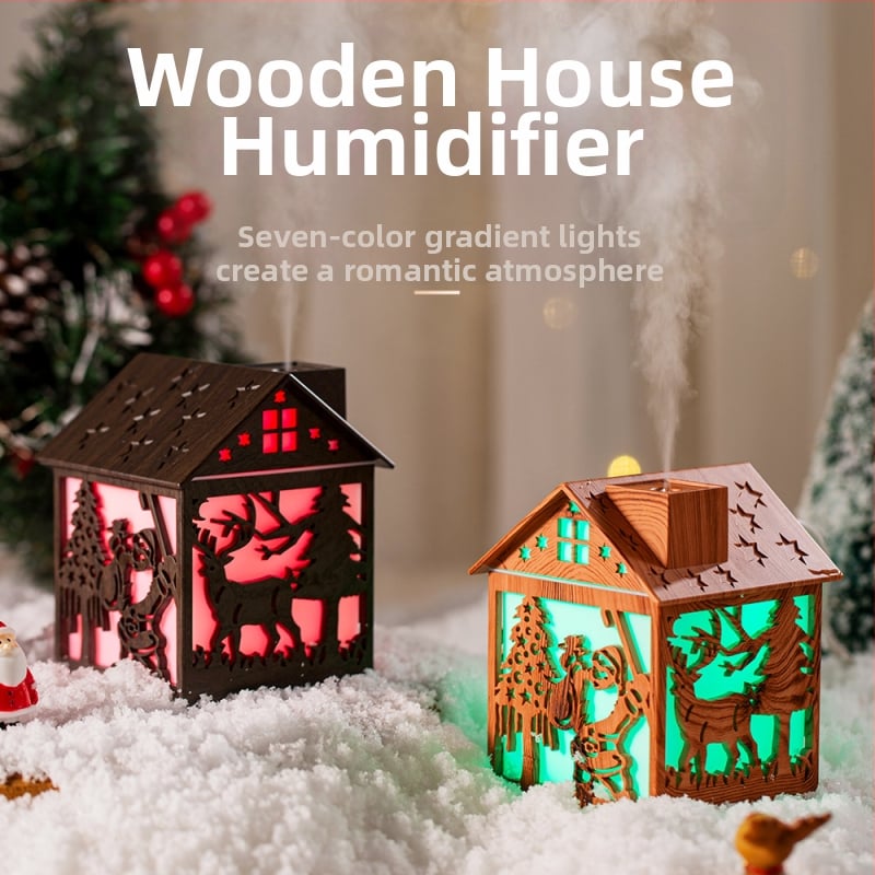 Naujas kalėdinis elementų drėkintuvas Kalėdų Senelio Kalėdų eglutė Kalėdų namelis Švelnus ir ryškus spalvingas šviesos drėkintuvas