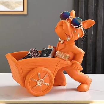 Модерни персонализирани модерни аксесоари за дома, входна врата, ключ за дистанционно управление, закуски, булдог, орнаменти за съхранение