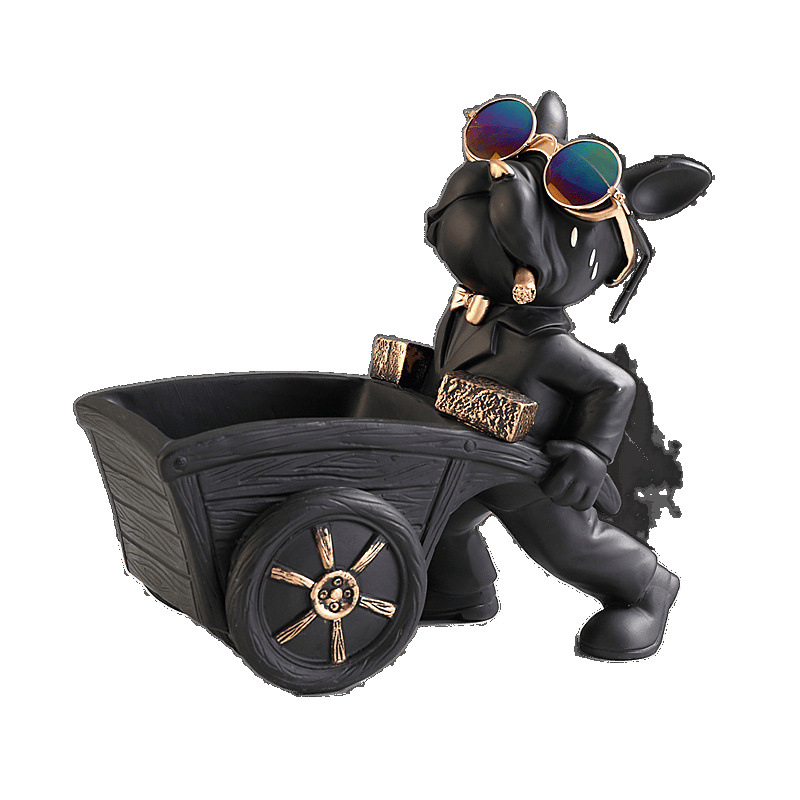 Модерни персонализирани модерни аксесоари за дома, входна врата, ключ за дистанционно управление, закуски, булдог, орнаменти за съхранение