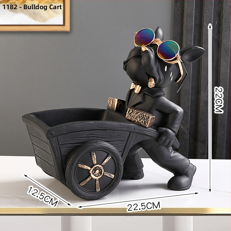 Модерни персонализирани модерни аксесоари за дома, входна врата, ключ за дистанционно управление, закуски, булдог, орнаменти за съхранение