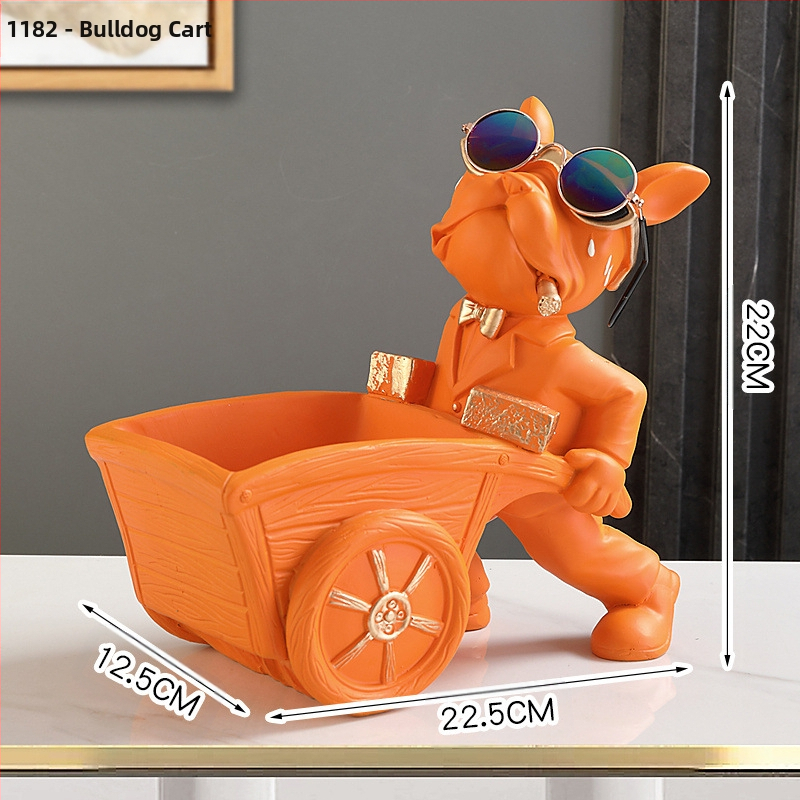 Модерни персонализирани модерни аксесоари за дома, входна врата, ключ за дистанционно управление, закуски, булдог, орнаменти за съхранение