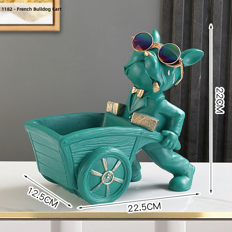 Модерни персонализирани модерни аксесоари за дома, входна врата, ключ за дистанционно управление, закуски, булдог, орнаменти за съхранение