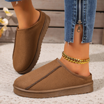 Γυναικείες Μπότες Χιονιού για Φθινόπωρο και Χειμώνα, Νέο Στυλ με Βελούδινη Επένδυση, Χοντρές και Ζεστές, Μοντέρνες Κοντές Μπότες με Χοντρές Σόλες