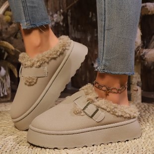 Užsienio prekybos plius dydžio sniego batai moterims 2024 žiemos nauji avėti storu padu su vilnos pamušalu stori pedalai medvilniniai batai urmu