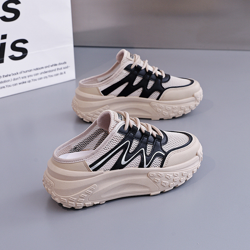 Ins korejski stil novi stil vanjske odjeće papuče ženske ljetne 2025 studentske sportske trkačke ležerne ženske debele cipele W3002