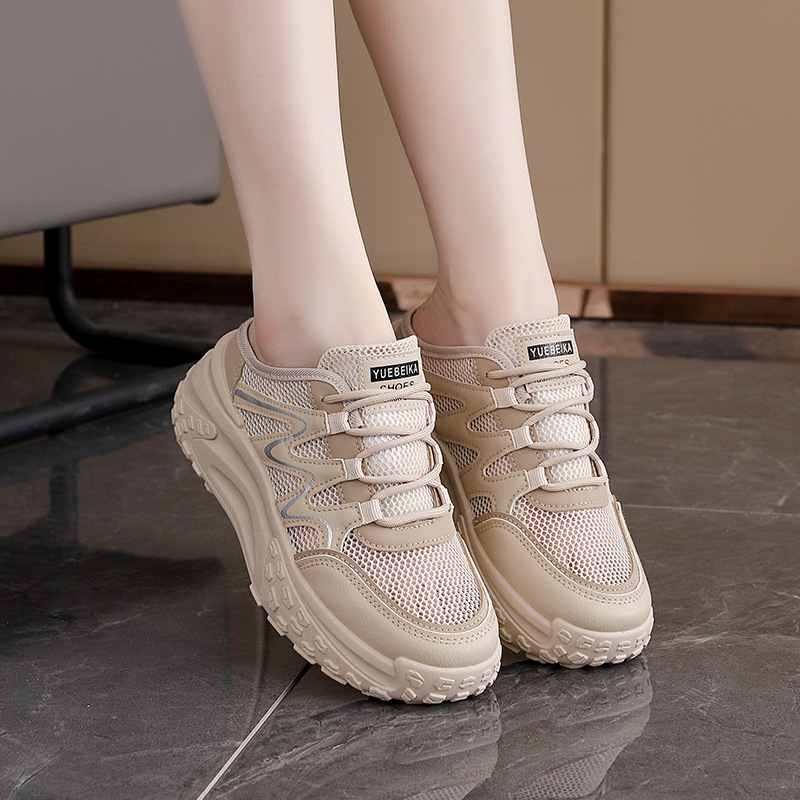 Ins korejski stil novi stil vanjske odjeće papuče ženske ljetne 2025 studentske sportske trkačke ležerne ženske debele cipele W3002