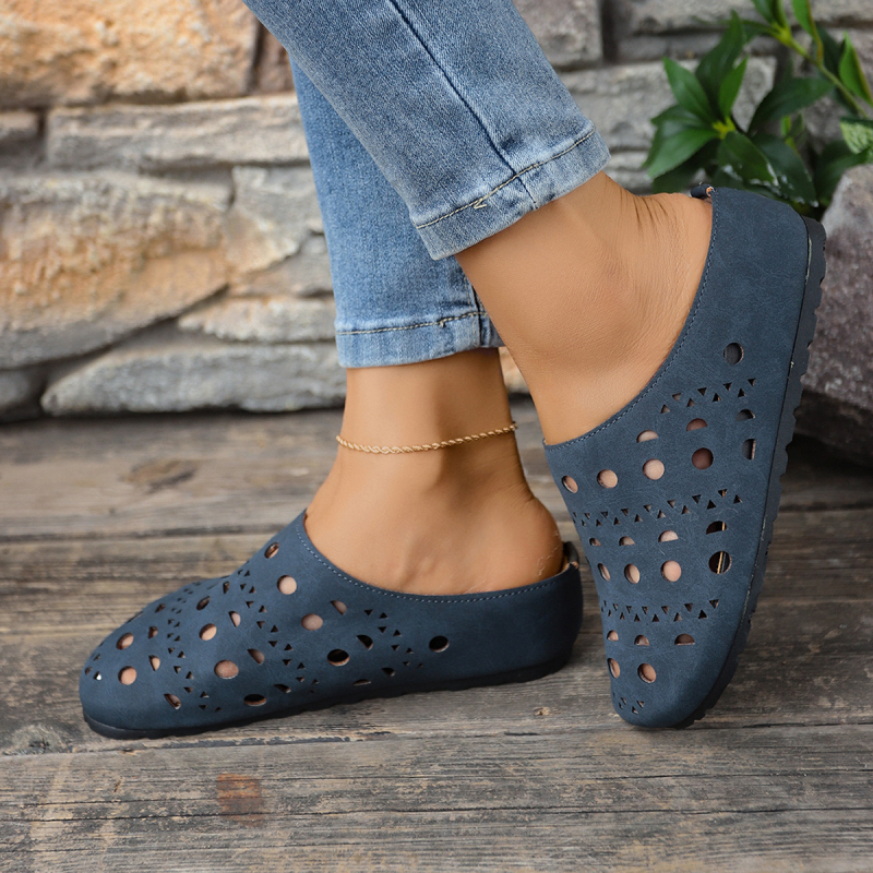 Nyári új vastagtalpú papucsok, külkereskedelmi nagyméretű, határokon átnyúló Baotou üreges lyukú cipők, divatos Birkenstock szandálok külső viseletre