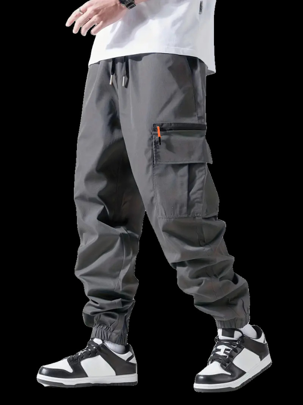 Vyriškos pavasario ir rudens naujos korėjietiškos madingos pavasario ir vasaros tiesaus kirpimo sportinės laisvos laisvalaikio ilgos kelnės