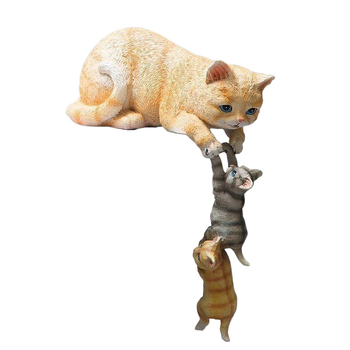 Διακοσμητικά Αυλής από Ρητίνη Χειροτεχνίες Αξεσουάρ Σπιτιού Δημιουργικά Κινούμενα Σχέδια Ζώων Κήπου Γατάκια Αλλαγή Χρώματος