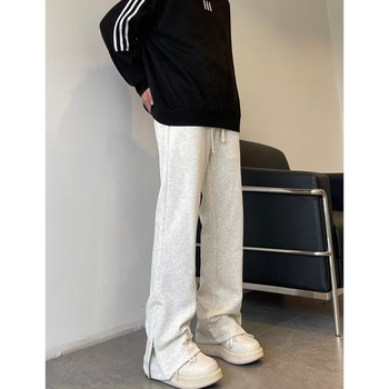 Őszi és téli divatos márkás, polár bélésű, cipzáras, lezser nadrág, férfi hangulatos, amerikai stílusú, lezser sportnadrág, utcai viseletre tervezett hosszú nadrág