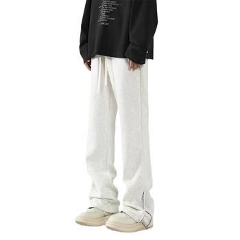 Őszi és téli divatos márkás, polár bélésű, cipzáras, lezser nadrág, férfi hangulatos, amerikai stílusú, lezser sportnadrág, utcai viseletre tervezett hosszú nadrág