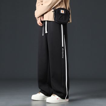 Wei Pants New Straight Casual Ανδρικό Παντελόνι Loose Sports Boys Slim Look Wide Leg Παντελόνι Άνοιξη και Φθινόπωρο 2024