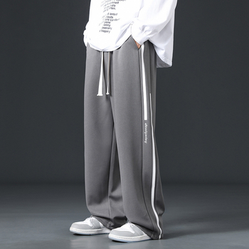 Wei Pants New Straight Casual Ανδρικό Παντελόνι Loose Sports Boys Slim Look Wide Leg Παντελόνι Άνοιξη και Φθινόπωρο 2024