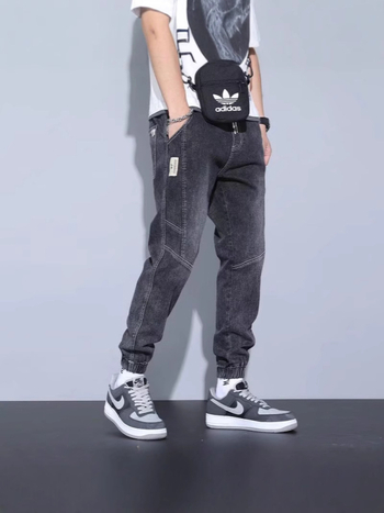 Ouni Liangpin Egyedi Farmer Férfiaknak, Határokon Átnyúló Kizárólagos Forrású, Gyári Márkás, OEM Módosított Alkalmi Nadrág