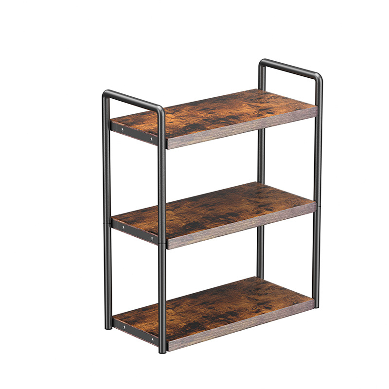 3 rétegű, mozgatható sarokpolc, tárolóállvány akasztóval, konyhai fürdőszobai munkalap, többcélú állvány, fa fűszertartó