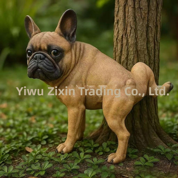 Διασυνοριακό νέο αστείο άγαλμα κήπου γαλλικού μπουλντόγκ Αστείο άγαλμα κήπου γαλλικού μπουλντόγκ