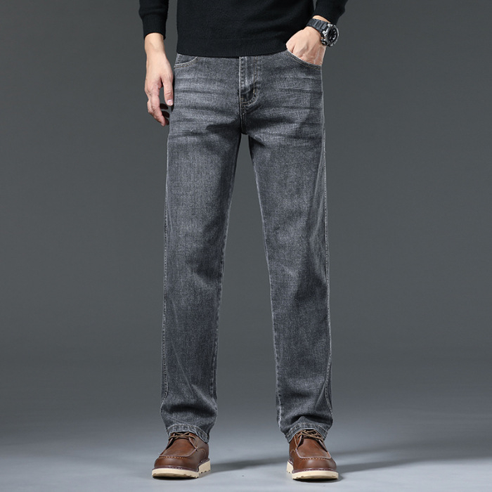 Hong Kong High-end Business Farmer Férfi Őszi 2025 Új Laza, Stretch, Egyenes, Minden Méretre Való Laza Hosszú Nadrág