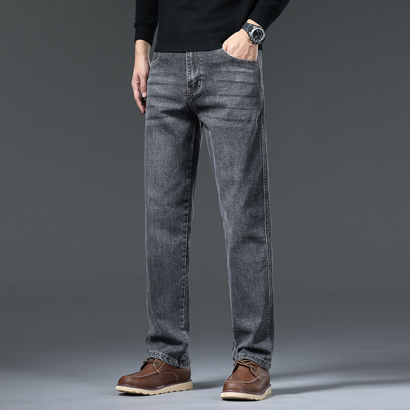 Hong Kong High-end Business Farmer Férfi Őszi 2025 Új Laza, Stretch, Egyenes, Minden Méretre Való Laza Hosszú Nadrág