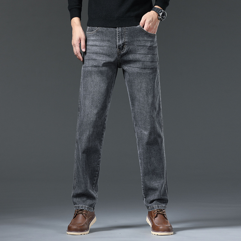 Hong Kong High-end Business Farmer Férfi Őszi 2025 Új Laza, Stretch, Egyenes, Minden Méretre Való Laza Hosszú Nadrág