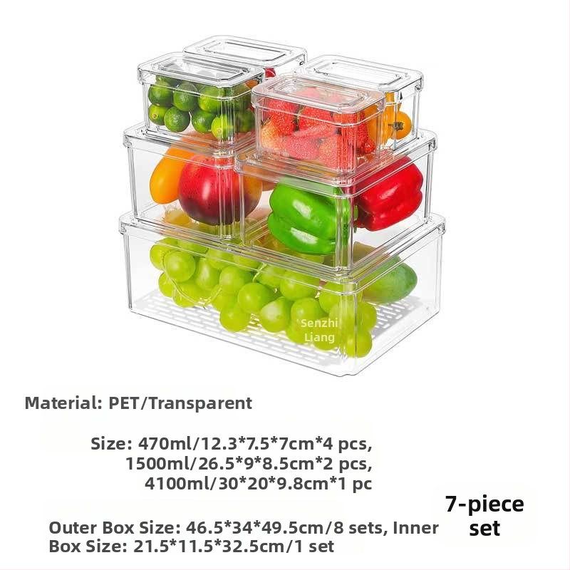 Határokon átnyúló raktáron, benyomható és összecsukható, fedeles hűtőszekrény tárolódobozzal, átlátszó, élelmiszeripari minőségű kisállat tárolódoboz konyhai tárolódobozzal