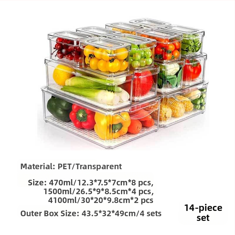 Határokon átnyúló raktáron, benyomható és összecsukható, fedeles hűtőszekrény tárolódobozzal, átlátszó, élelmiszeripari minőségű kisállat tárolódoboz konyhai tárolódobozzal