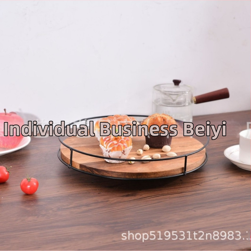 Tarpvalstybinis medinis prieskonių laikymo stovas, apvalus medinis kosmetikos laikymo stovas, nešiojamas medžio masyvo įvairių daiktų laikymo stovas