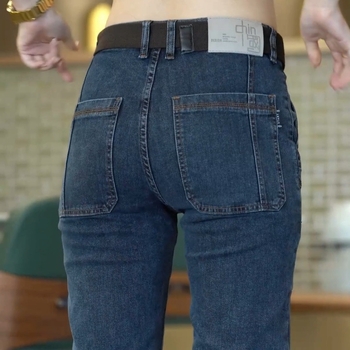 Trendi Six Dou új férfi farmernadrág tavaszi és őszi férfi többzsebes egyenes szárú nadrág rugalmas laza férfi nadrág