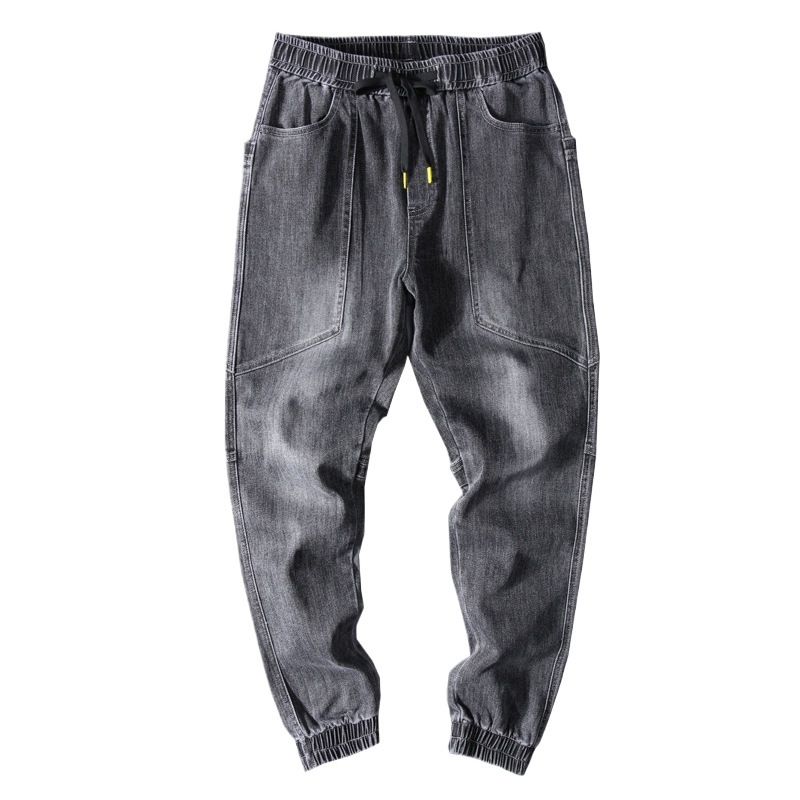 Férfi farmernadrágok 2025 Új, lezser, nagy méretű őszi-téli szabadidőnadrág, cargo nadrág, őszi-téli szezon