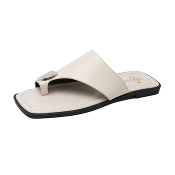 Εντυπωσιακές μεταλλικές παντόφλες slip-on για καλοκαιρινές γυναικείες εξωτερικές εμφανίσεις 2025 Νέα, ευέλικτα γυναικεία σανδάλια με ψηλό πάτο και μαλακή σόλα για γυναίκες