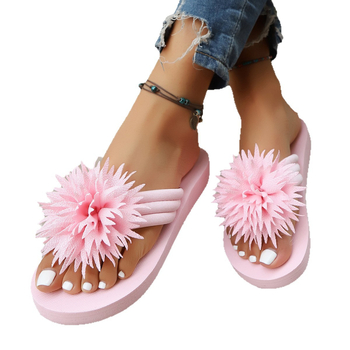 Καλοκαιρινή Νέα Διακόσμηση Λουλουδιών Εξωτερικού Εμπορίου Χονδρική Γυναικεία Μοντέρνα Εξωτερική Ένδυση Επίπεδα Casual Σανδάλια Παραλίας