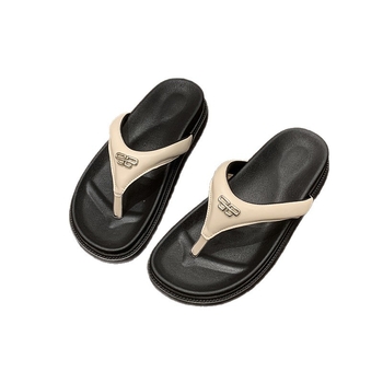 Γυναικεία σαγιονάρες με χοντρή σόλα 2025 Καλοκαίρι Νέα διασυνοριακά παπούτσια παραλίας Ρωμαϊκά παπούτσια χονδρικής εξωτερικής φθοράς μεταλλική διακόσμηση