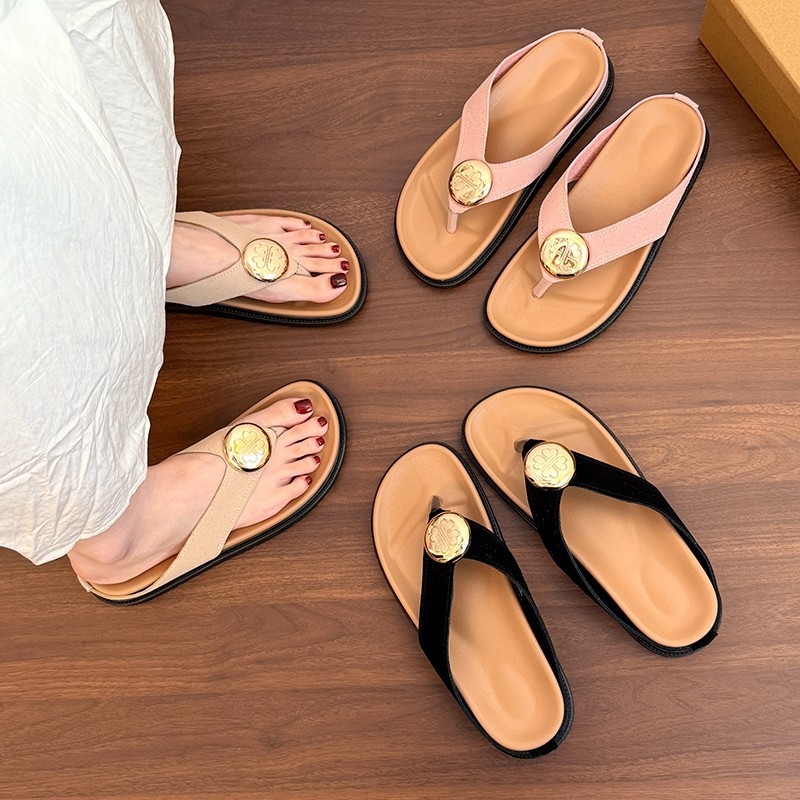 2025 m. naujos vasaros fėjų stiliaus storapadžiai moteriški vasariniai viršutiniai drabužiai, madingi ir universalūs paplūdimio basučių niša atviromis nosimis