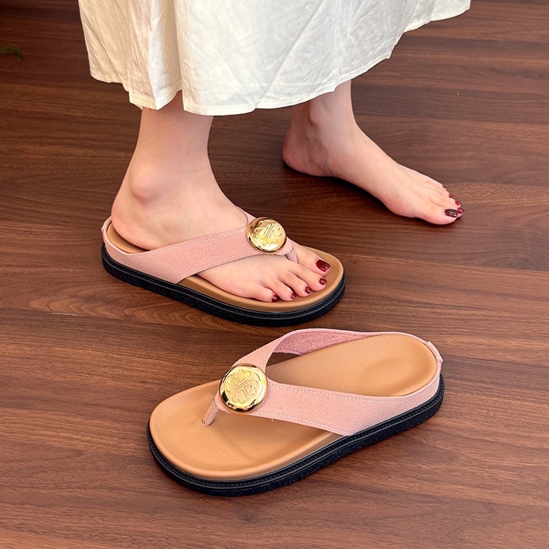 2025 m. naujos vasaros fėjų stiliaus storapadžiai moteriški vasariniai viršutiniai drabužiai, madingi ir universalūs paplūdimio basučių niša atviromis nosimis